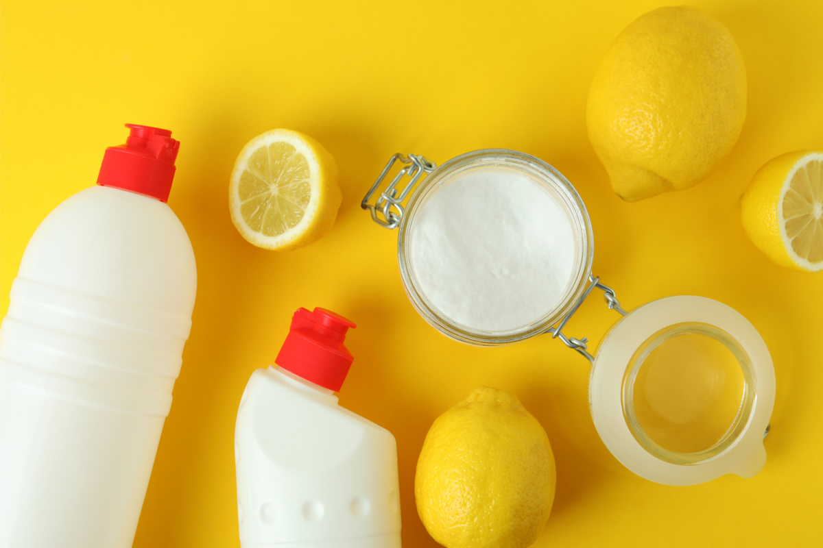 Detergente, sal e limão