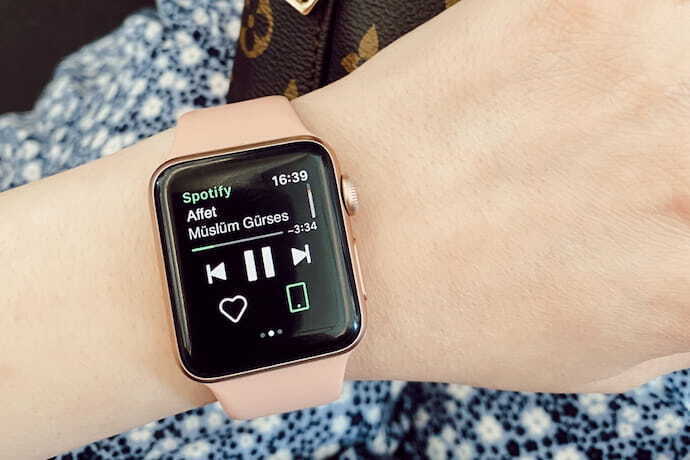 Apple Watch conectado ao Spotify