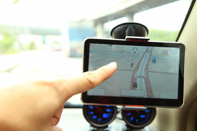 GPS automotivo touch screen