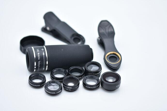 Kit de lentes para câmera de celular 