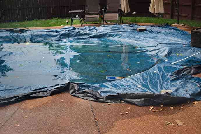 Proteção para piscina.