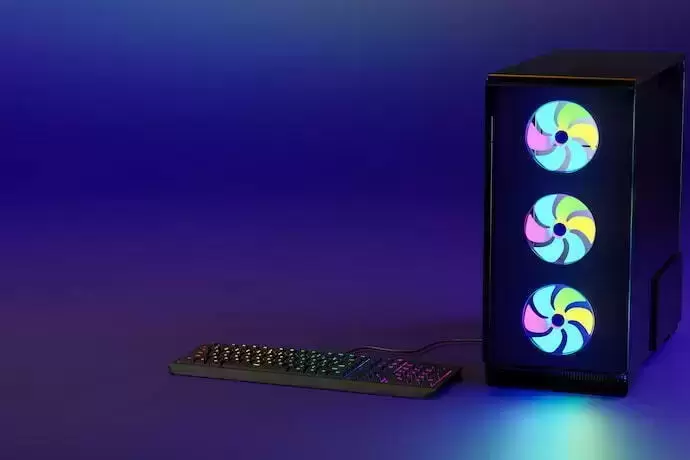 Computador colorido