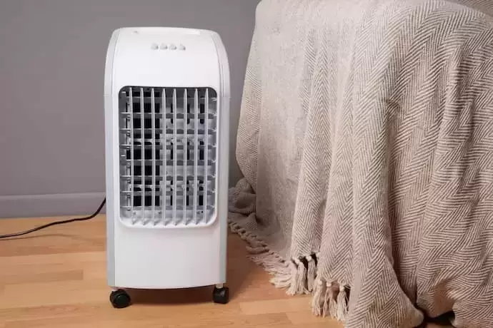 climatizador de ar no quarto