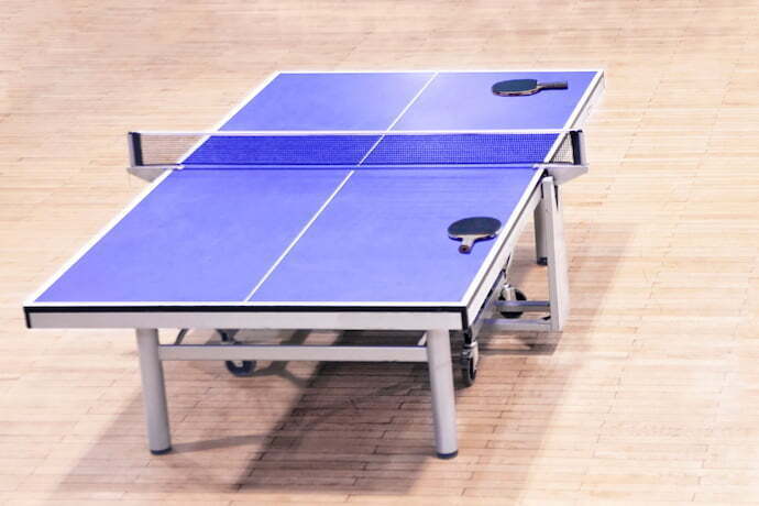 Mini Mesa de Ping Pong 15mm MDP com 2 Raquetes 1 Bolinha Rede e Suporte  Procópio