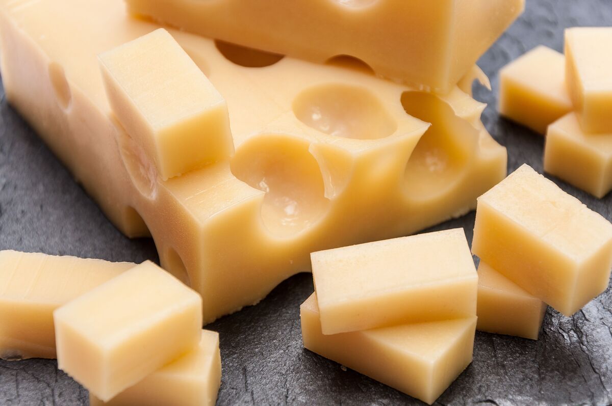 Pedaços de queijo 