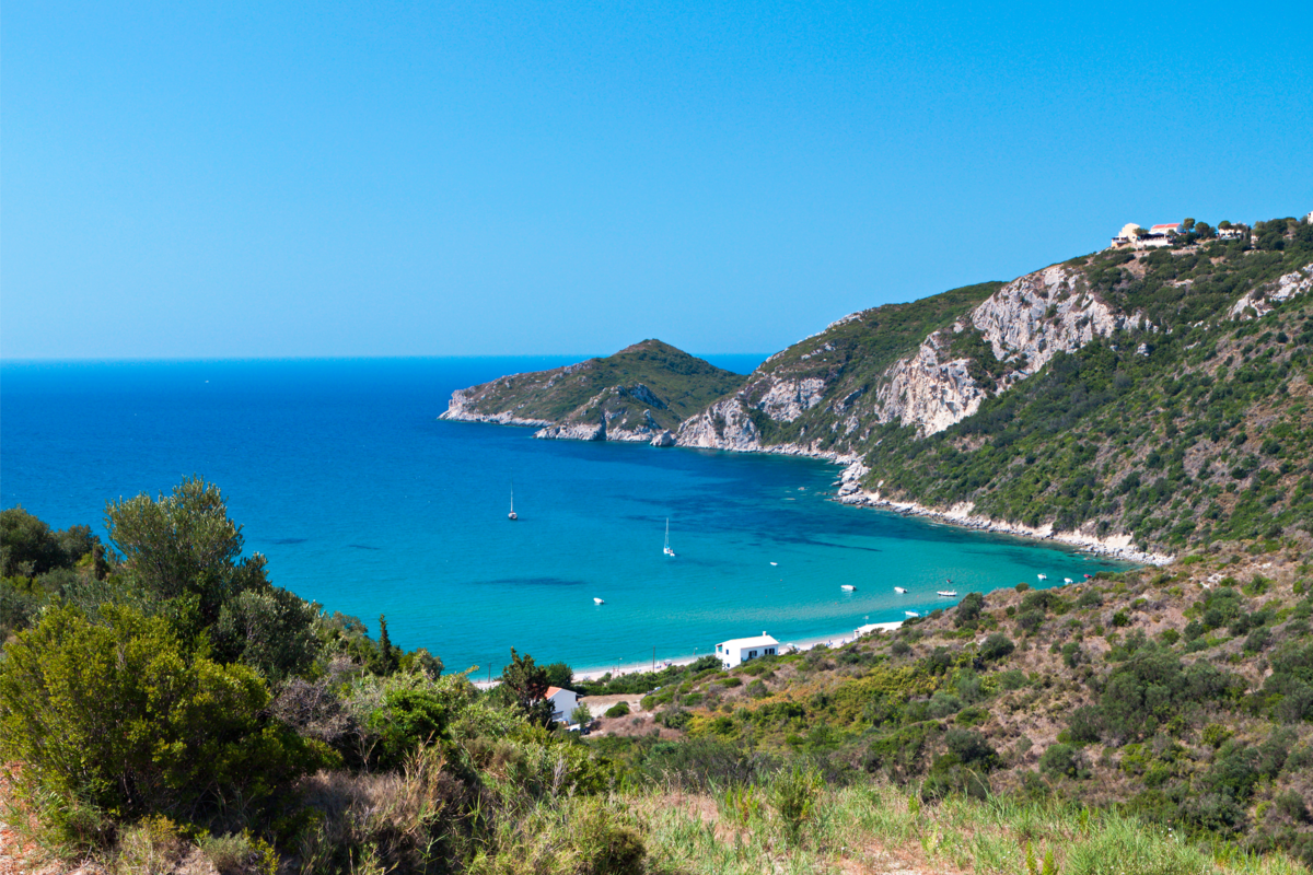 Paisagem da Ilha de Corfu