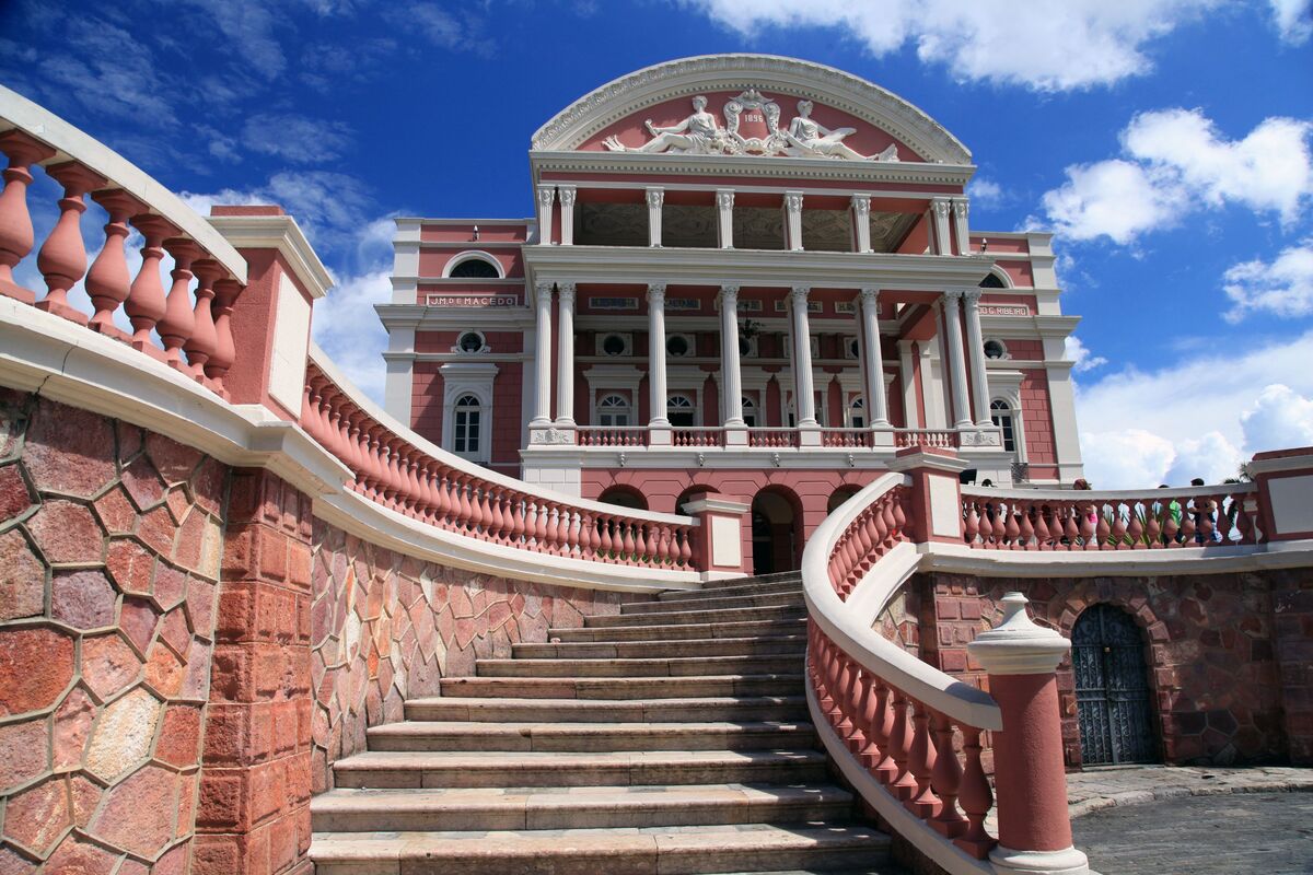 Fachada do Teatro Amazonas em Manaus