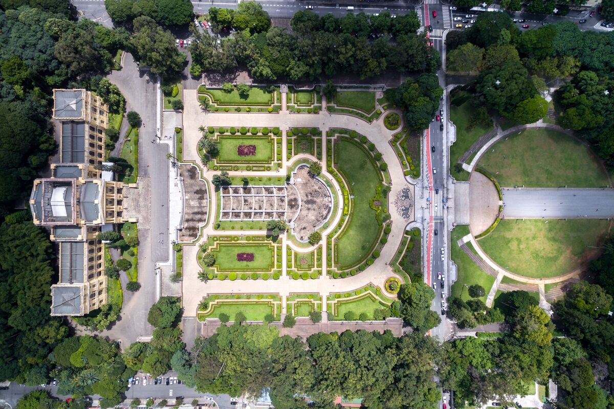 Vista aérea do Parque da Independência