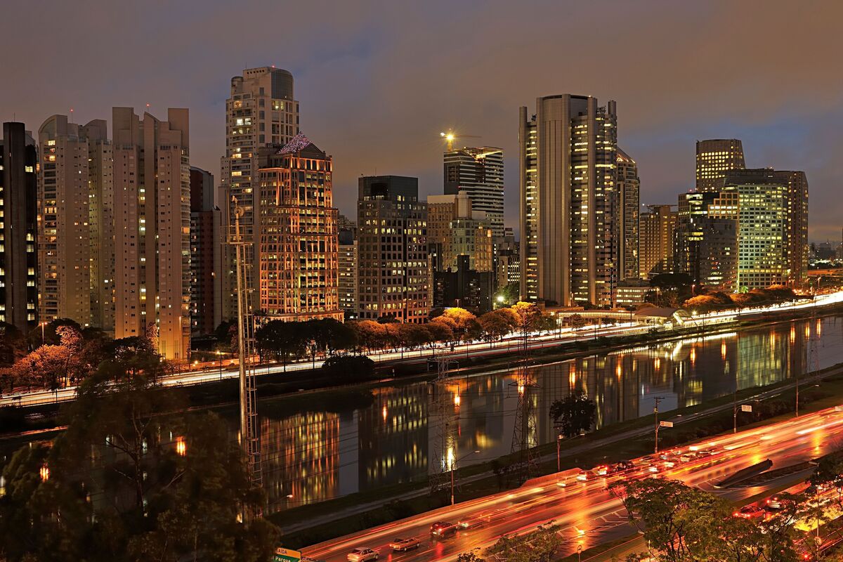 Cidade de São Paulo à noite
