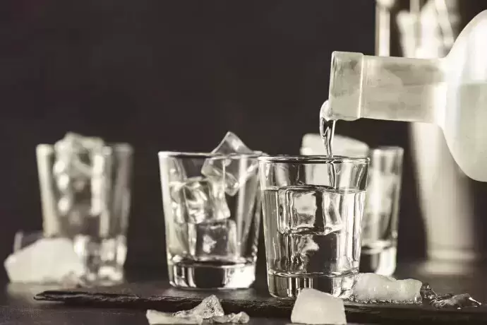 Garrafa de vodka ciroc