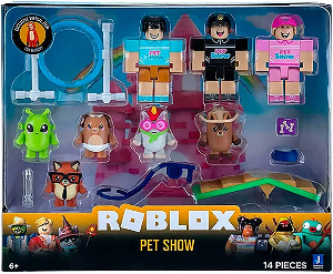 Kit roblox 4 personagens mais acessorios. no Shoptime