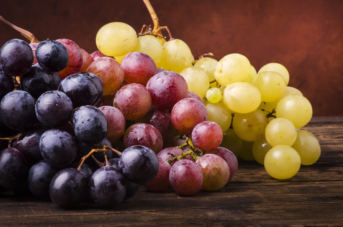 Diferentes tipos de uvas