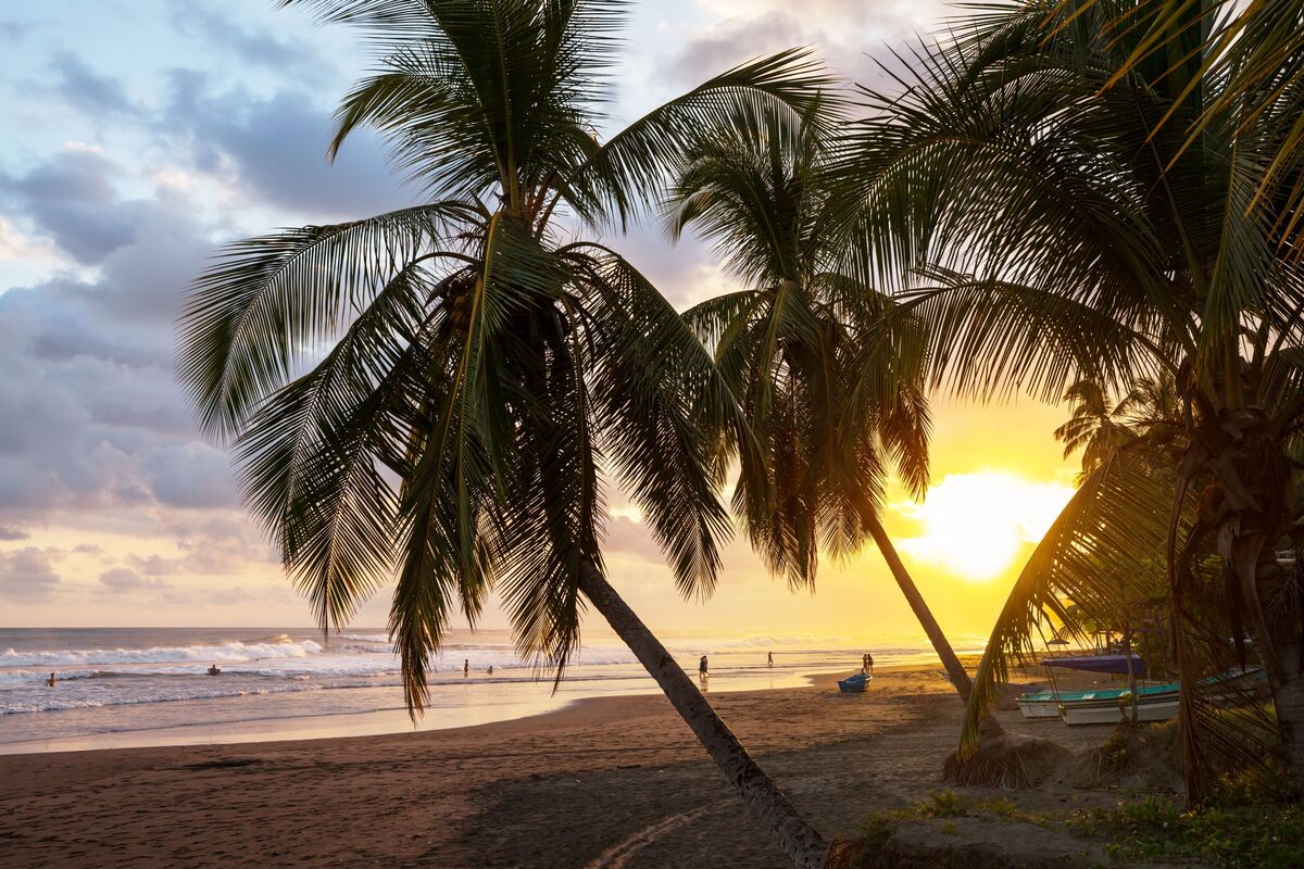 Praia em Costa Rica