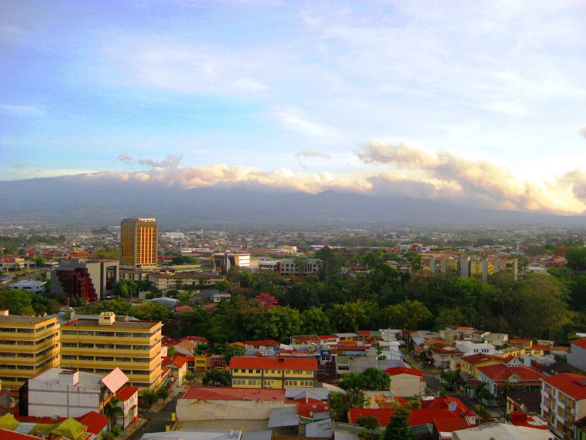 Cidade de San José na Costa Rica