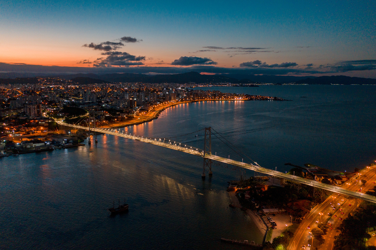 Vista aérea de Florianópolis 