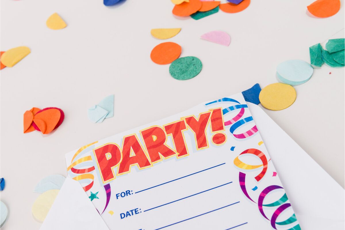 Convite colorido para pool party