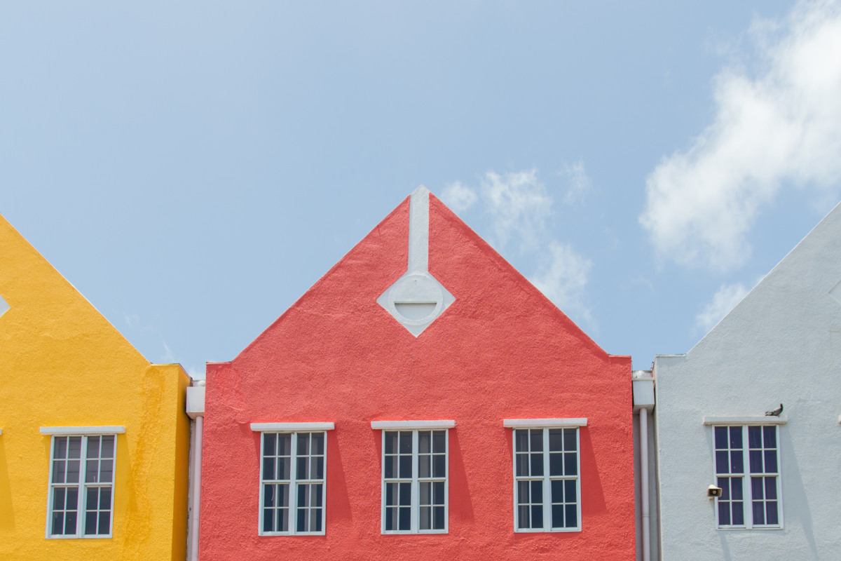 Casas coloridas em Willemstad