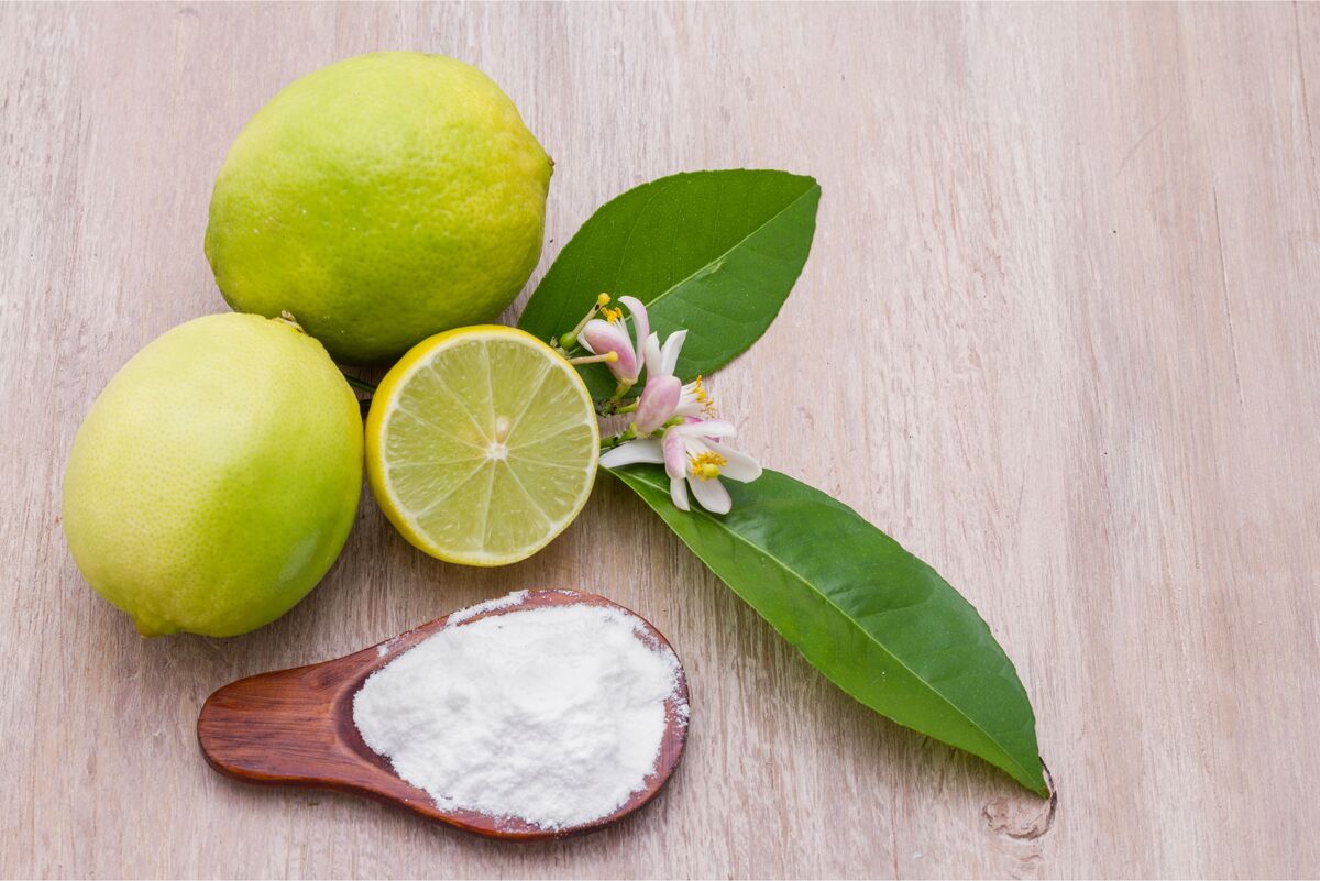 Limão e bicarbonato de sódio