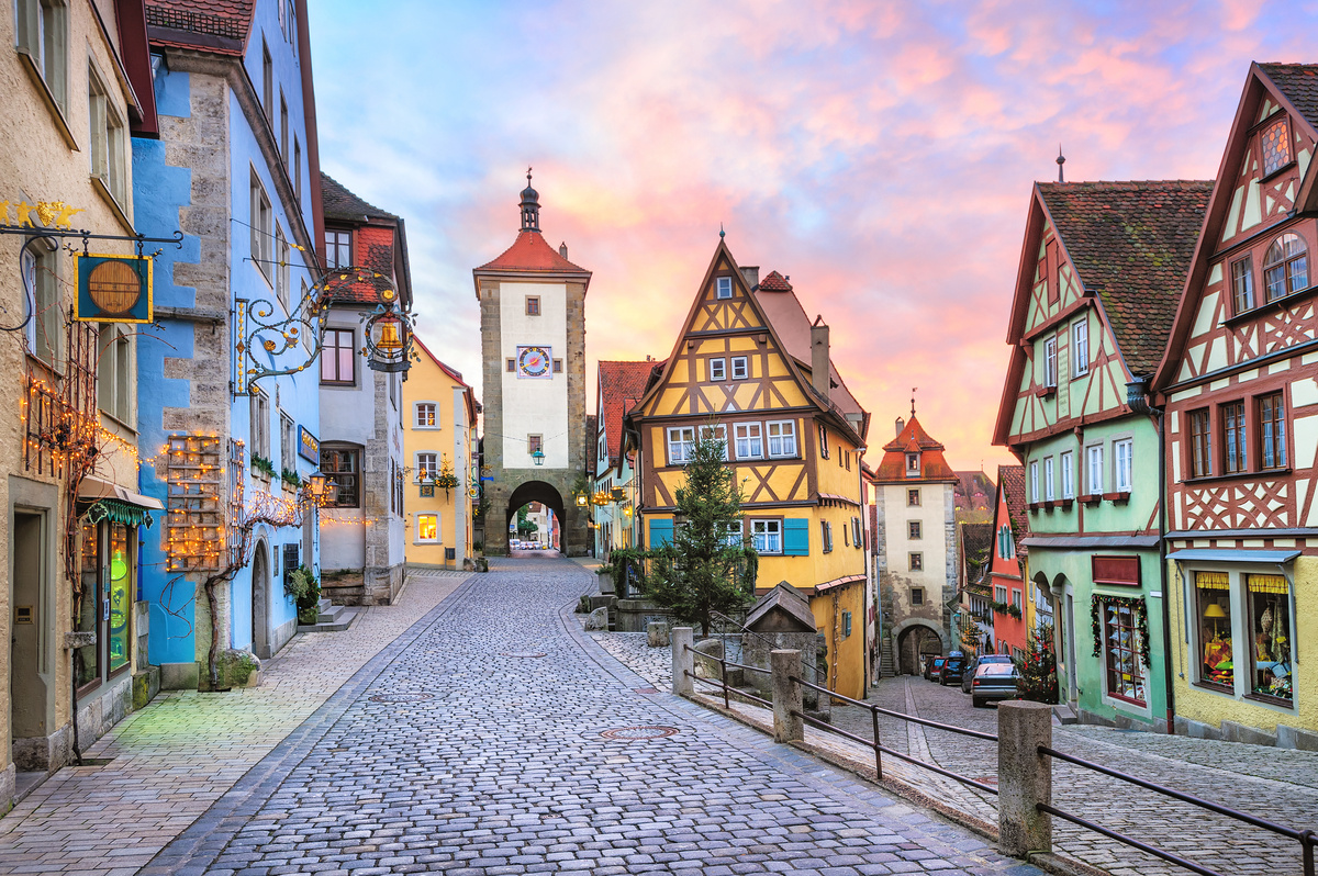 Casas coloridas na Alemanha