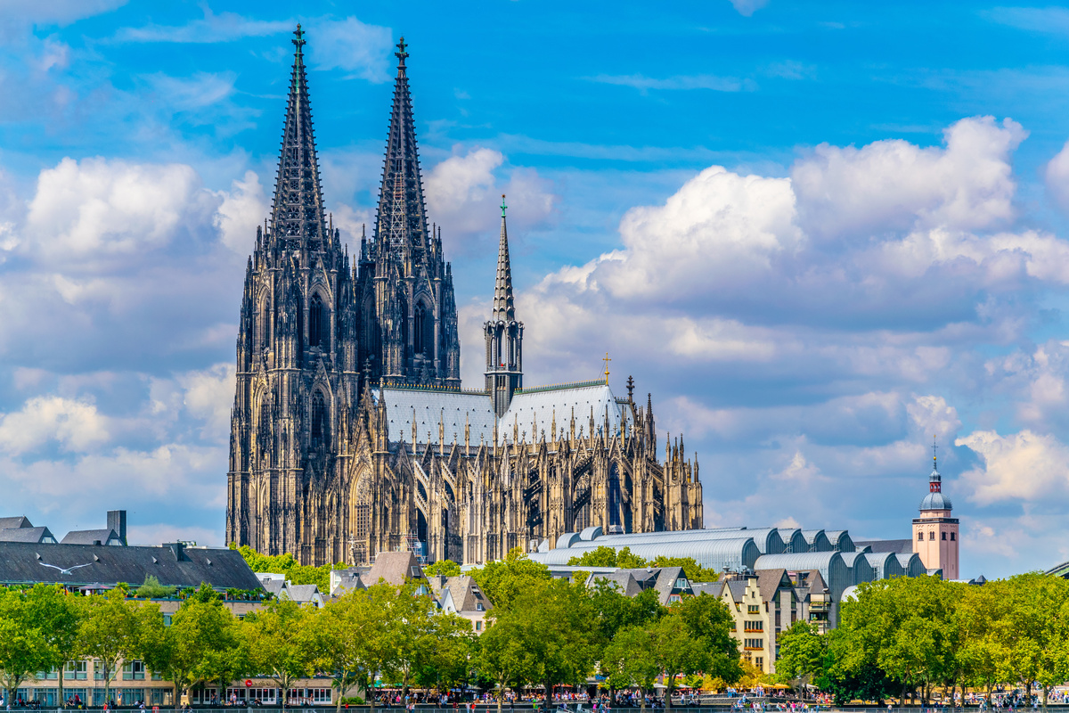 Vista panorâmica da Catedral de Colônia