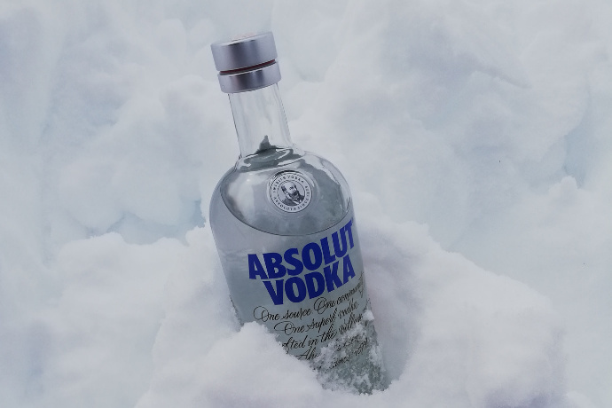 Vodka no gelo