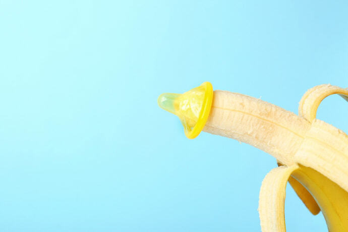 Banana com preservativo