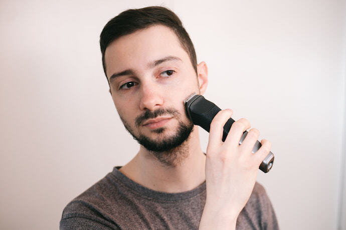 aparador de barba lamina rotativa