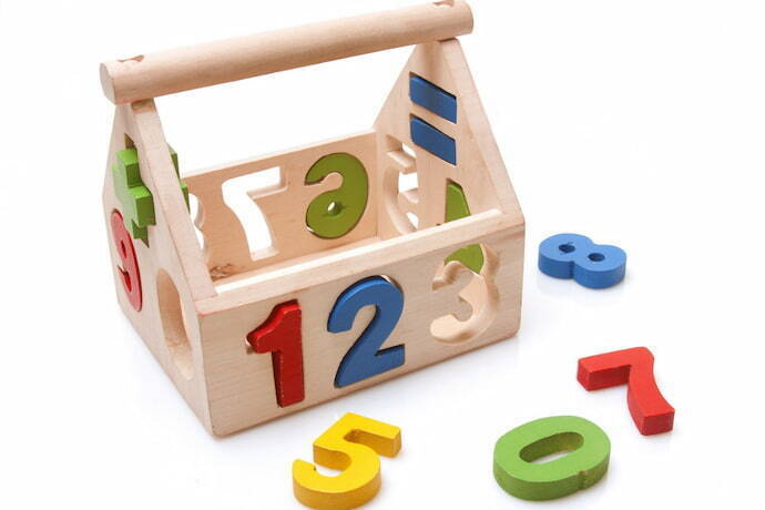 Brinquedo com números para crianças