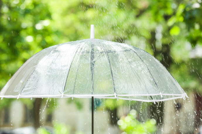 Guarda-chuva transparente